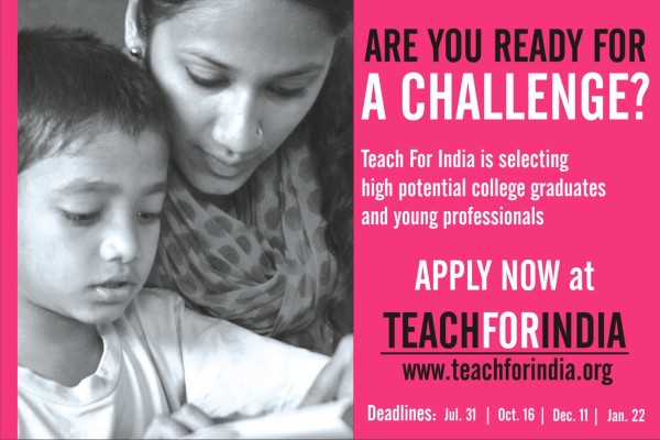 Application for Teach For India 2012 Fellowship
