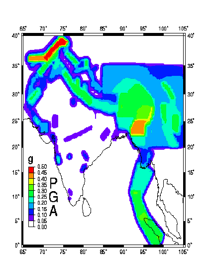 Seismic Hazard Map Of India