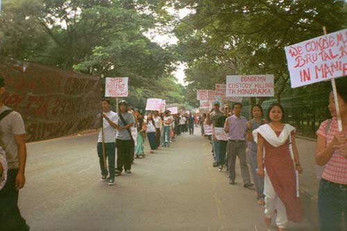 Bangalore Manipuri Students' Association Rally - August 13, 2004