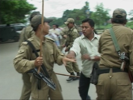 Protest against killing of Manorama by Assam Rifles - July 2004