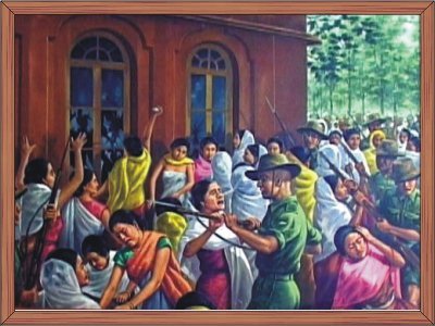 The 2nd Nupi Lal 1939 (Women agitation against British) :: RKCS Painting