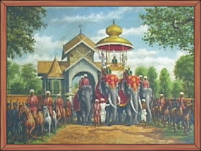 Jila Durbar in the Kingdom of Manipur in early 1900s 