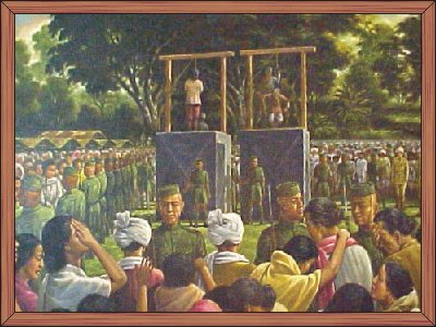 Yuvaraj Tikendrajit and General Thangal on the Gallows