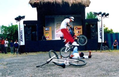 URH BMX Rider at Autumn Festival, Shillong, 2005