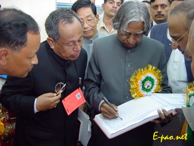 Inauguration of Heavy Fuel Power Plant at Leimakhong - 5th October, 2002