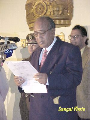 Oath Taking Ceremony of the SPF Ministry on Thursday, the 7th March 2002