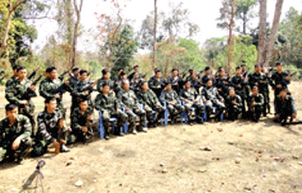 Cadres of MNPF at a camp