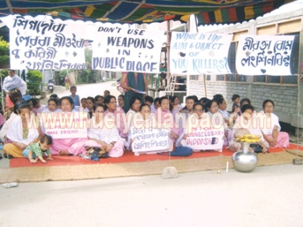 Protest against grenade blast