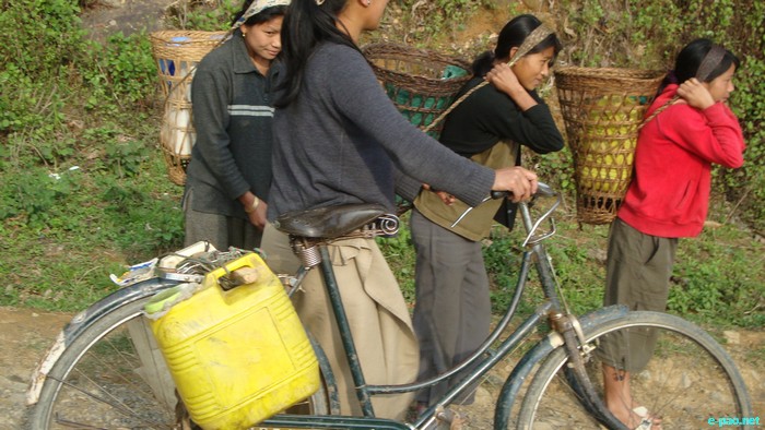 Cycle - used for ferrying water in Sita Village