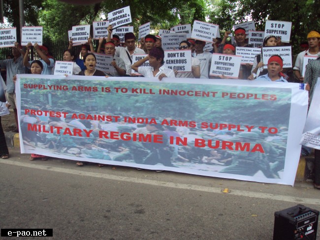 Burma Centre Delhi (BCD) peaceful protest demonstration on July 22 2011