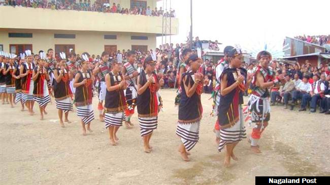 Cultural troupe presenting folk dance at Saleni festival