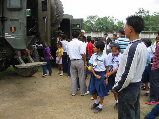 AR equipment display and arms mela