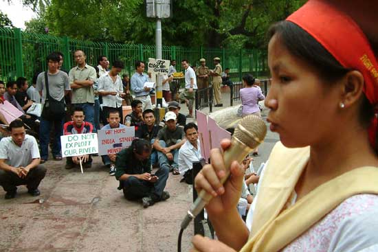 Anti-Tamanthi Dam Protest, New Delhi