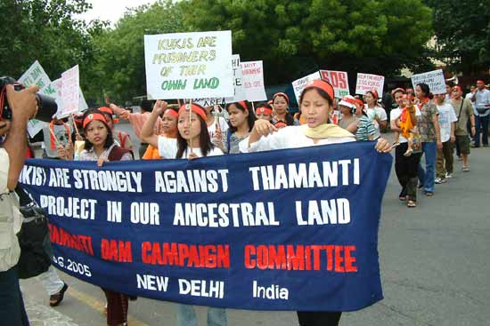 Anti-Tamanthi Dam Protest, New Delhi