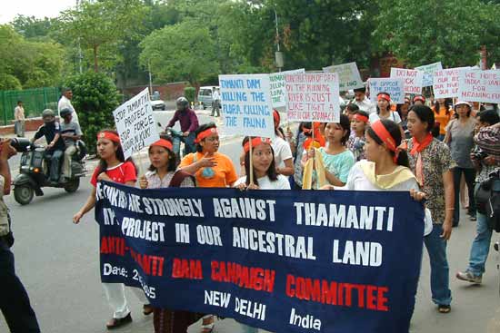 Anti-Tamanthi Dam Protest, New Delhi