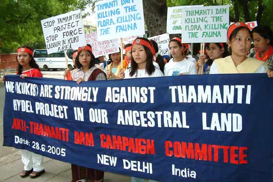 Anti-Tamanthi Dam Protest, New Delhi
