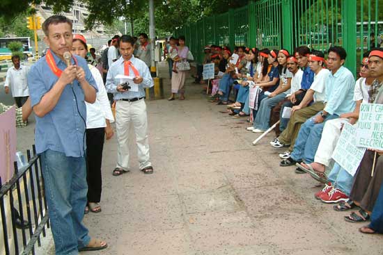 Anti-Tamanthi Dam Protest, New Delhi