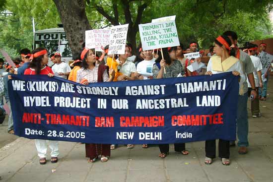 Anti-Tamanthi Dam Protest, New Delhi