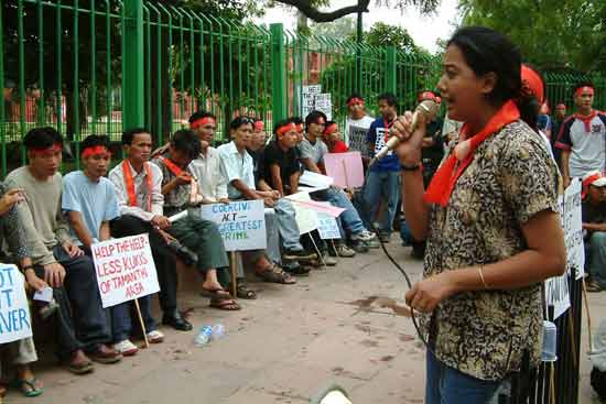 Anti-Tamanthi Dam Protest, New Delhi