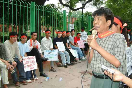 Anti-Tamanthi Dam Protest, New Delhi