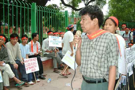 Anti-Tamanthi Dam Protest, New Delhi
