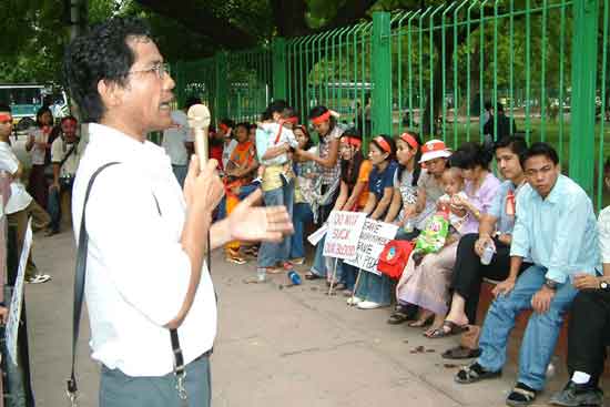 Anti-Tamanthi Dam Protest, New Delhi