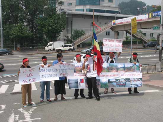 Anti-Tamanthi Dam Protest, South Korea