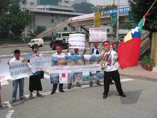 Anti-Tamanthi Dam Protest, South Korea