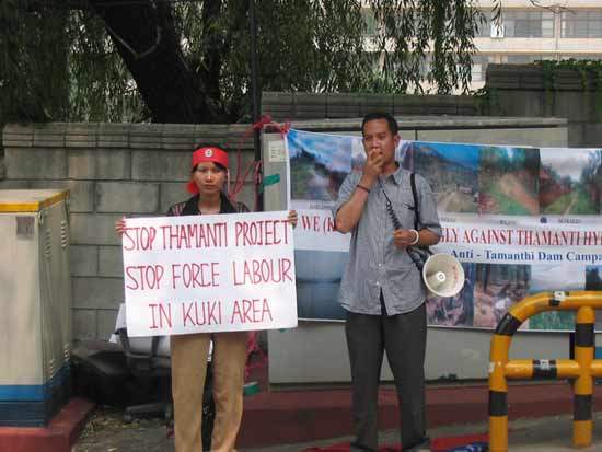 Anti-Tamanthi Dam Protest, South Korea