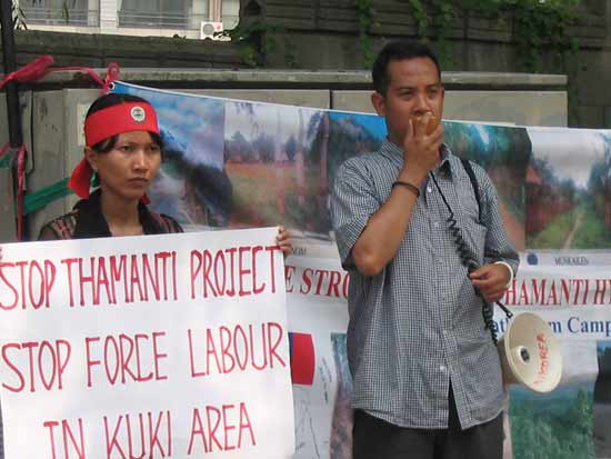Anti-Tamanthi Dam Protest, South Korea