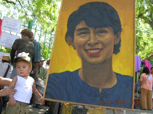 Burmese Pro-Democratic Activists Protest Against Indo-Burma Relation