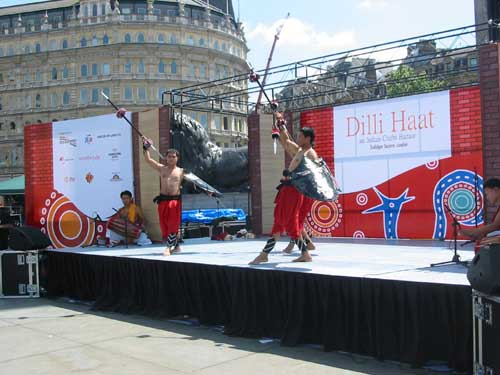 Martial Art Dance at Dilli Haat, London 2005