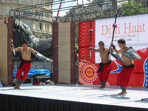 Martial Art Dance at Dilli Haat, London 2005