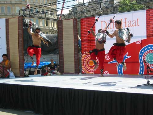 Martial Art Dance at Dilli Haat, London 2005