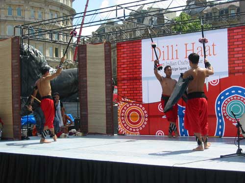 Martial Art Dance at Dilli Haat, London 2005