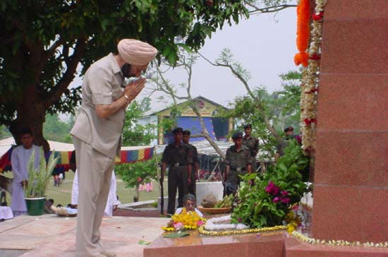 Tribute to martyrs of Khongjom War 1891