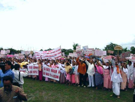 Rally against killing of Manorama by Assam Rifles & AFSPA - 29 July 2004
