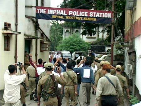 Protest against killing of Manorama by Assam Rifles & AFSPA - 31 July 2004