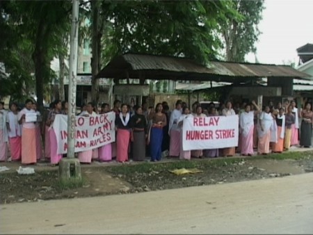Protest against killing of Manorama by Assam Rifles - July 2004