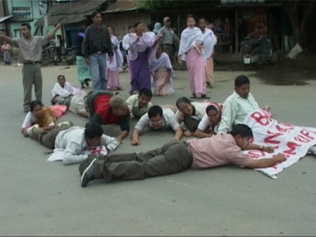 Protest against killing of Manorama by Assam Rifles - July 2004