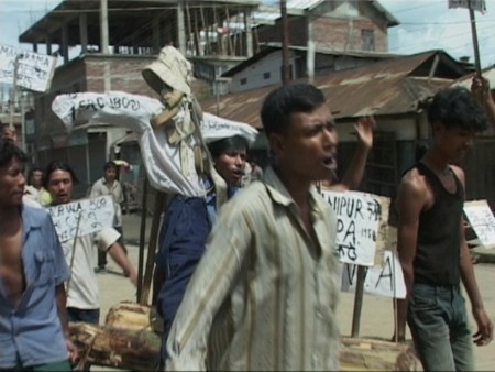 Protest against killing of Manorama by Assam Rifles - July 2004
