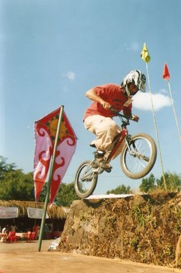 URH BMX Rider at Autumn Festival, Shillong, 2005