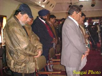 Distribution of financial assitance donated by the Manipuris in United Kingdom and the North American Manipuri Association (NAMA)