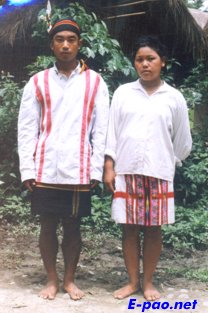 A Veiphei  couple in their traditional attire