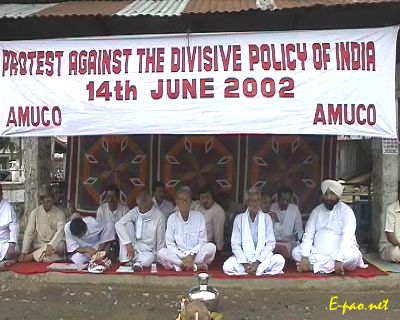 Mass Sit-in-Protest on June 14, 2002