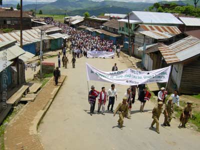 The Rally at Ukhrul on 4th July 2001